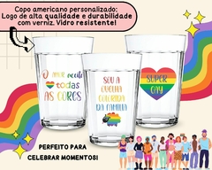 3 Copos Vidro Americanos 190ml LGBTQIA+ na internet