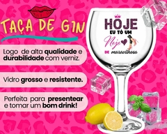 1 Taça De Gin 630ml Vidro Personalizada Drinks - Oro Comércio