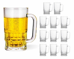 Conjunto Com 12 Canecas De Chopp Cerveja De Vidro 360ml