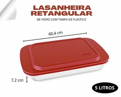 Lasanheira 5 Litros C/Tampa Assadeira - loja online