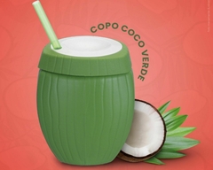 Conjunto de 8 Copos de Coco de Plástico 300ml - comprar online