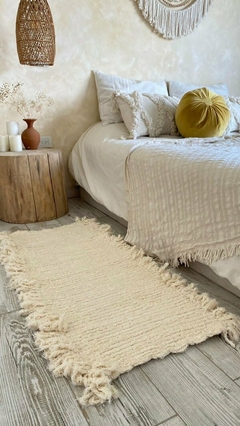 COMBO PROMO! CORTINA + 2 ALFOMBRAS ALGODON TELAR 90x50 - comprar online