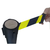 Pedestal Separador de Fila PRETO com fita ZEBRADA - comprar online