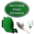 Kit Dispensador de Senhas Bico de Pato + Placa Retire sua Senha + Bobina 3 Dígitos - cor Verde