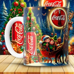 Plantillas Tazas Coca Cola Navidad - PlantillasyVectores