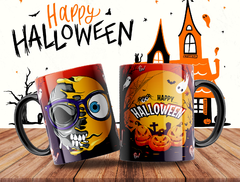 Imagen de Plantillas Sublimación Tazas - Halloween Emoji