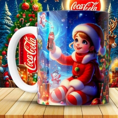 Plantillas Tazas Coca Cola Navidad en internet