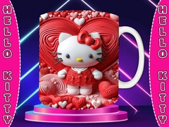 Plantillas Sublimación Tazas Hello Kitty + Stitch 3D - PlantillasyVectores