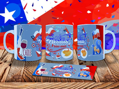 Imagen de Plantillas Para Tazas Chile Fiestas Patrias Vol.2