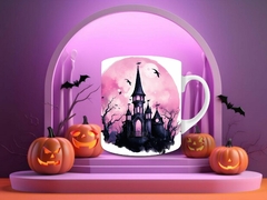 Plantillas Sublimación Tazas - Halloween Pink