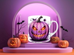 Plantillas Sublimación Tazas - Halloween Pink en internet