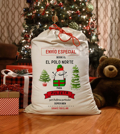 Imagen de Plantillas Sublimación Morrales Saquitos - Flork Navidad