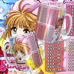 Imagen de Plantillas Sublimación Tazas - Tablas Multiplicar Anime