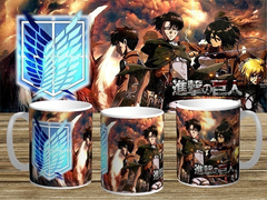 20 Plantillas Sublimación Tazas | Attack On Titan Vol.1 - comprar online