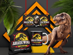 Plantillas Sublimación Tazas + Cojines - Jurassic Park - tienda online