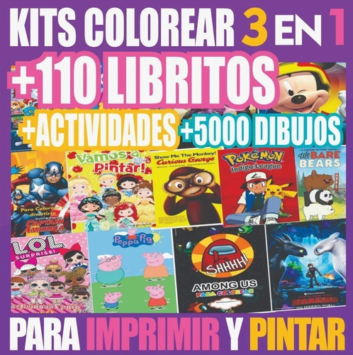 + 5000 Dibujos Para Niños Para Colorear En Pdf - Digital