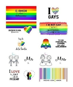 Plantillas Sublimación Tazas - Orgullo Gay