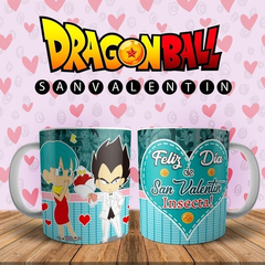 Imagen de Plantillas Sublimación Tazones Día Del Amor Dragon Ball