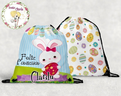 30 Plantillas Sublimación Tazas + Morrales Conejito Pascua