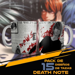 Plantillas Sublimación Tazas - Death Note