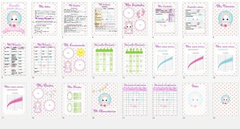 Kit Imprimible Cuaderno Agenda Pediátrica Editable X8