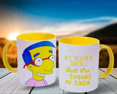 Plantillas Para Tazas Simpsons "No toques mi Taza" - tienda online