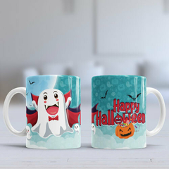 Plantillas Sublimación Tazas - Happy Halloween V10 - PlantillasyVectores