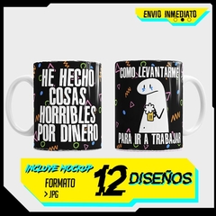 Plantillas Sublimación Tazas Flork + Día del Trabajador