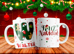 Plantillas Tazas Abecedario Navidad 4 - tienda online