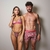 Modo Pareja Conjunto Estampado Bralette + Colaless Regulable + Boxer Gold Bunny - comprar online