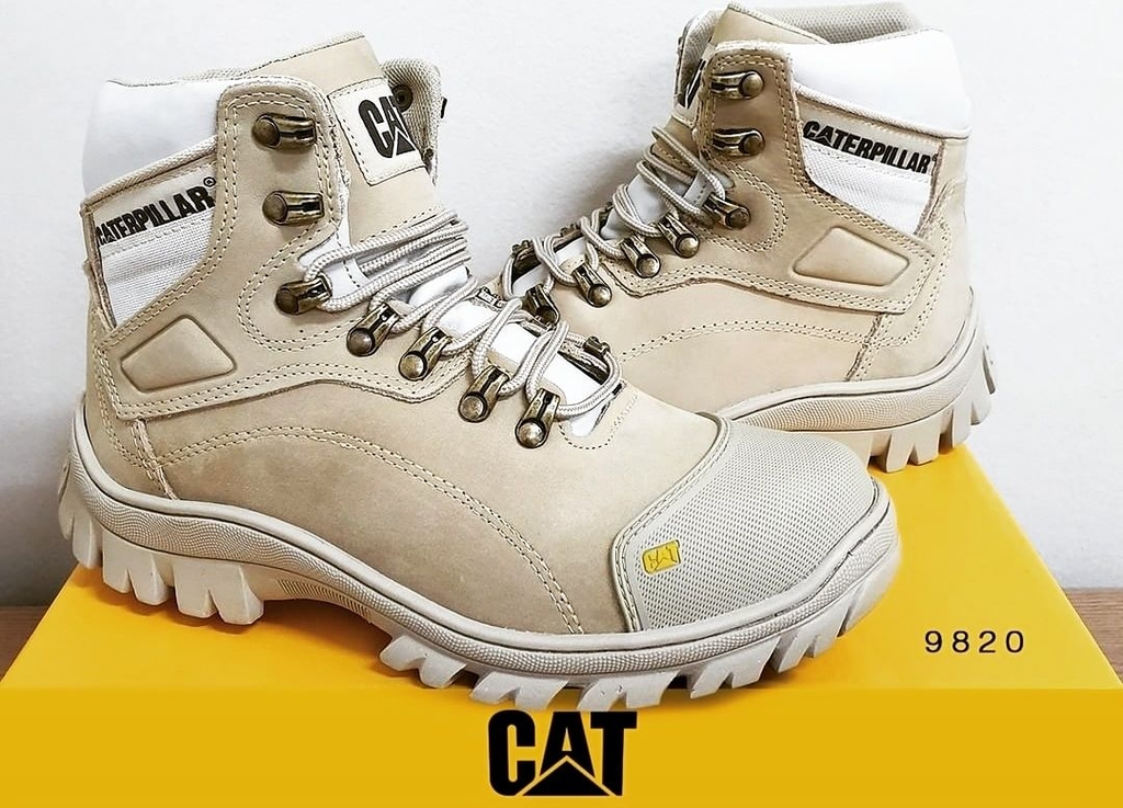 Cat Footwear Bota masculina de construção de liga metálica, bota  caterpillar masculina impermeável - thirstymag.com