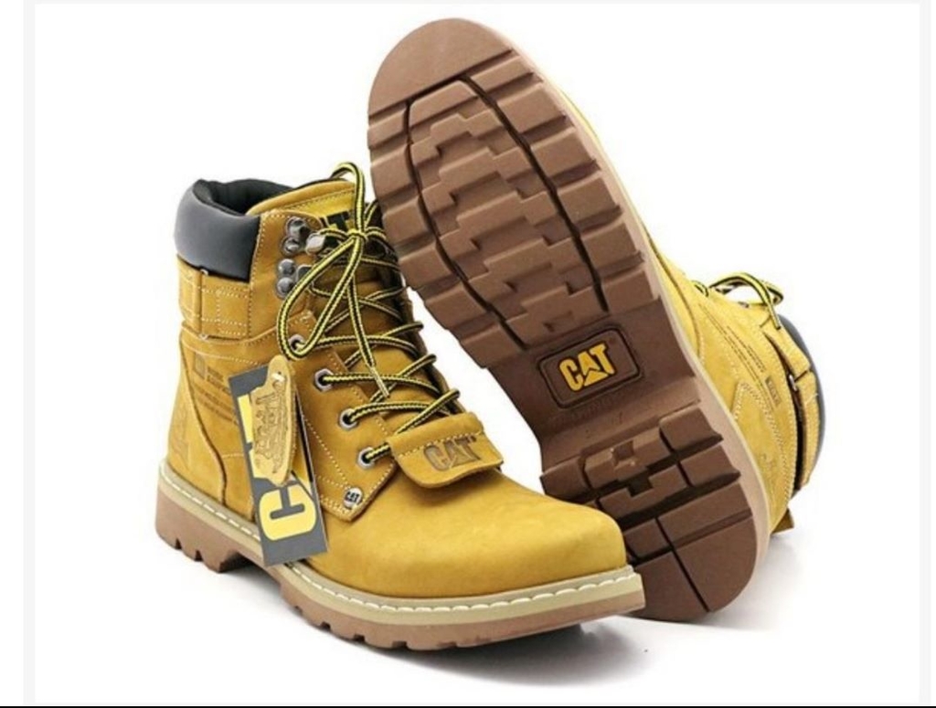 Cat Footwear Bota masculina de construção de liga metálica