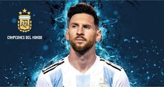 TOALLON MUNDIAL ARGENTINA CAMPEON MESSI - comprar online