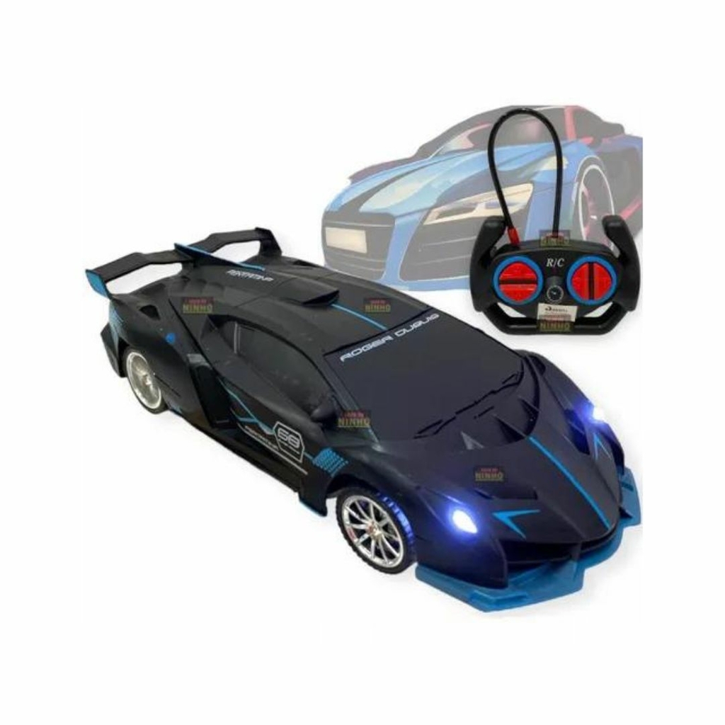 Carrinho Controle Remoto 1:18 Elétrico Pilha Farol Luz Led Carro Esportivo  Importway BW-024 - BEST SALE SHOP