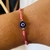 Pulsera de los 7 Nudos + Ojito Rosa II