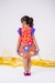 Vestido Cris Laranja Flores 0126 - Look to Play