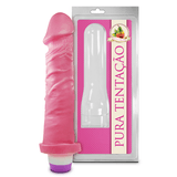 PRÓTESE AROMATIZADA COM VIBRO 18 cm x 4,4 cm - Sensation Moda Íntima