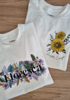 Kit Flores - Camisetas de Amamentação - Energia e Floresça
