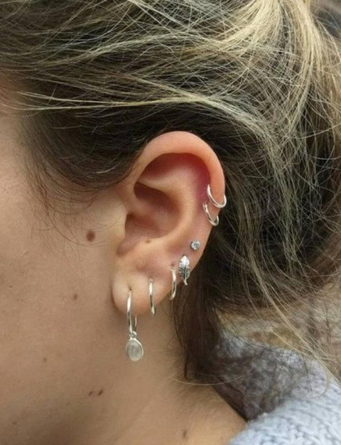 argolla de plata tres medidas Comprar en Lmpiercing