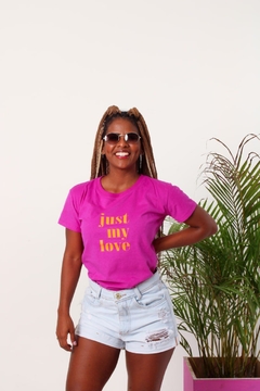 T-Shirt Just My Love - Roxo - comprar online