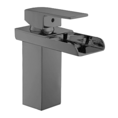 Misturador Monocomando para lavatório de mesa quadrado baixo - Black - WJ-2875-NY-BL - JIWI
