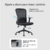 Kit 2 Cadeiras De Escritório Giratória Ergonômica Dapon 055b - loja online