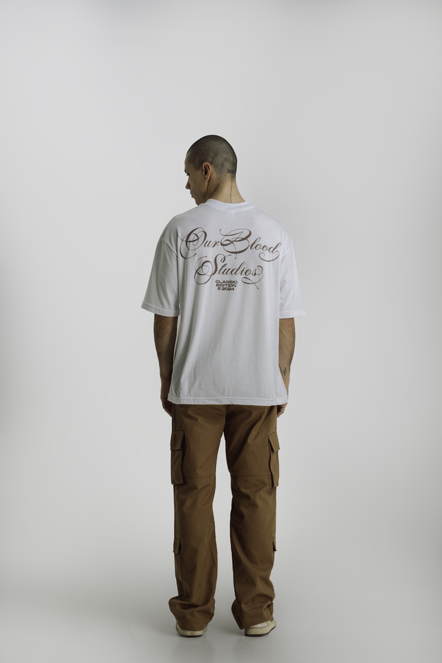 Remera Classic Blanca y Marron Comprar en OurBlood