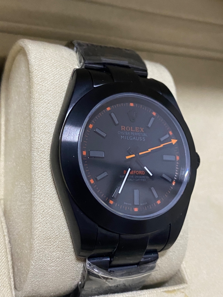 Rolex milgauss bamford black best sale