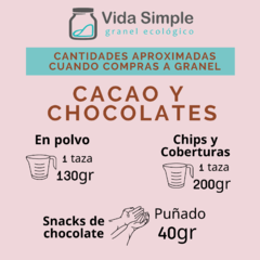 chips de cacao 100% en internet