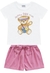 Conjunto Fakini - Blusa e Short - Ursa Sunny Day Tour Rosa