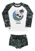 Moda Praia - Fakini Kids - Conjunto Camiseta e Sunga Surfing Branco e preto na internet