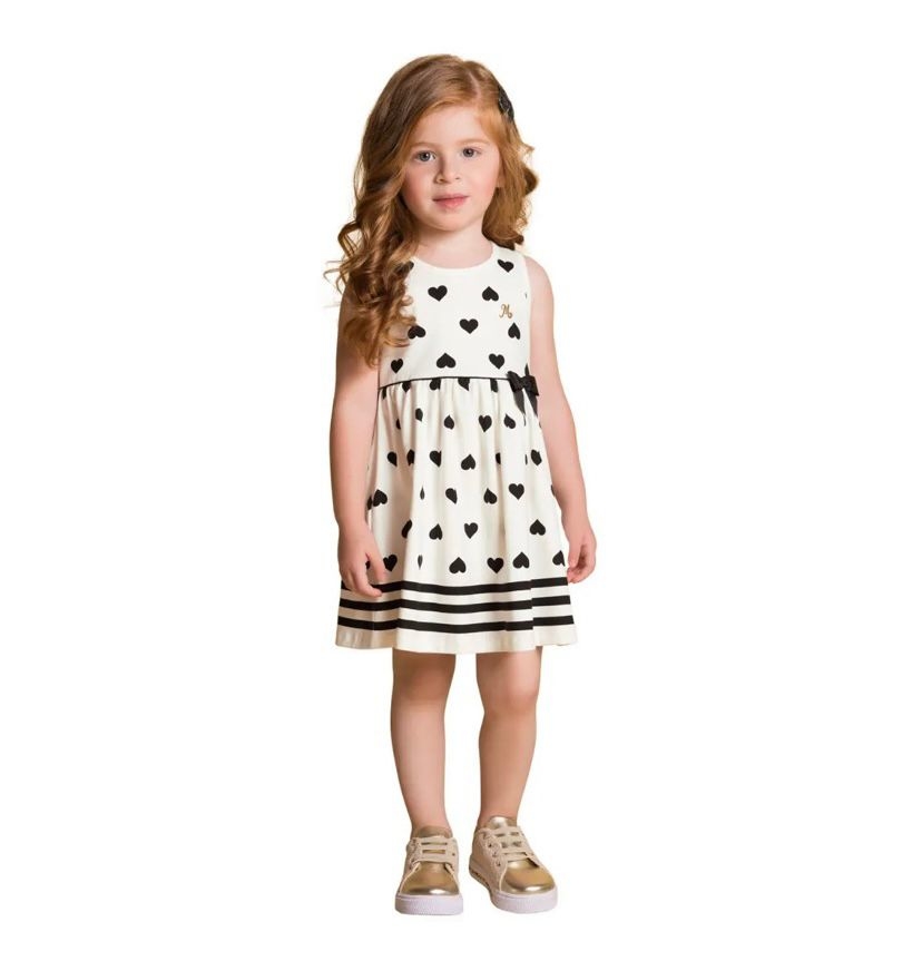 Vestido Infantil Milon Coração