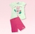 Conjunto Infantil Abrange - Blusa Manga Curta e Short - make up