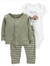 Trio Carter's - Safari com cardigan